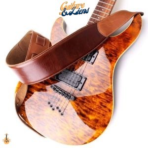 Sangle guitare cuir réglable pour guitare acoustique et électrique